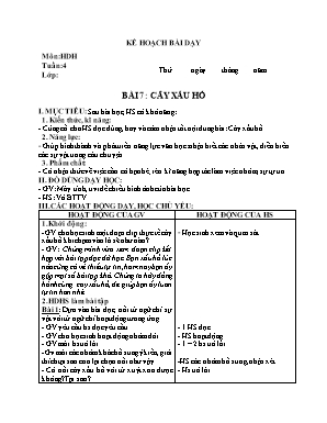 Giáo án môn Tiếng Việt Lớp 2 - Tuần 4 (Bộ sách Kết nối tri thức với cuộc sống)